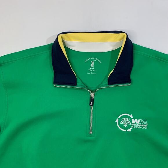 Fairway & Greene Sweatshirt Mens XL Clover Tech 1/4 Zip Pullover WM Phoenix Open - Picture 4 of 13
